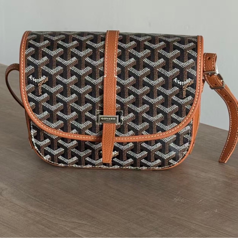 高雅德/Goyard  戈雅BELVEDERE小號包 Goyardine 帆布 22 x 7 x 16-5