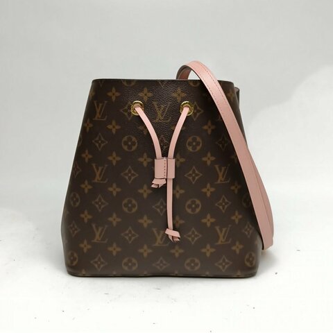 LOUIS VUITTON NÉONOÉ水桶包中號粉色內裏老花金扣2019肩背包