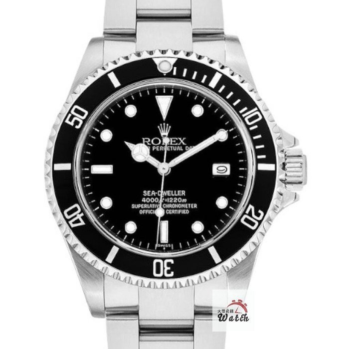 【大眾名錶】ROLEX勞力士 16600 Sea-Dweller 鋁圈海使 單Swiss面盤 A字頭 原廠全配件 台灣公司貨 B1299-0