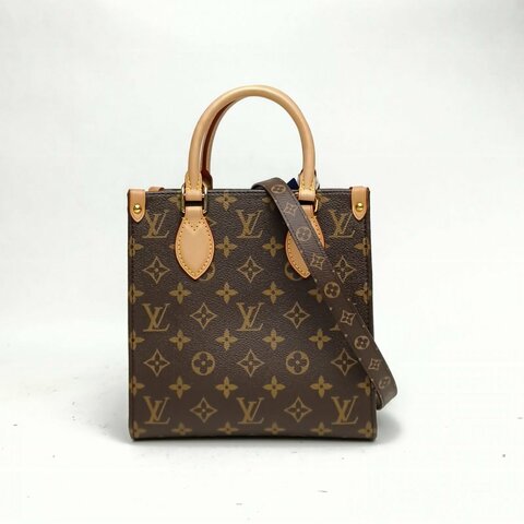 LOUIS VUITTON SACPLAT琴譜包BB21.5老花PVC晶片肩背包