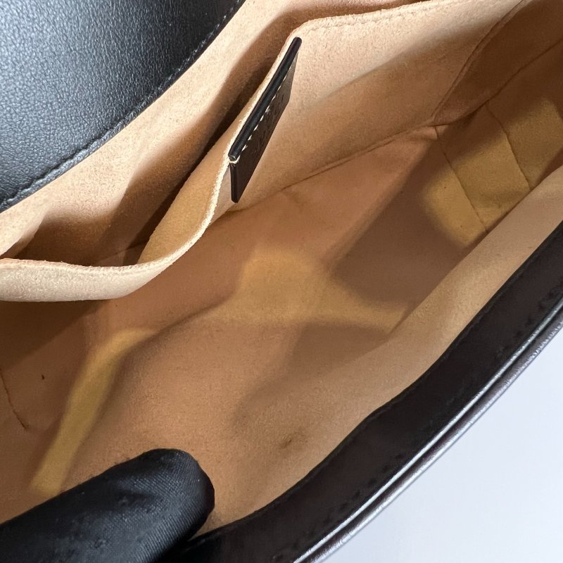 GUCCI 446744  黑Marmont掀蓋包 22CM-4