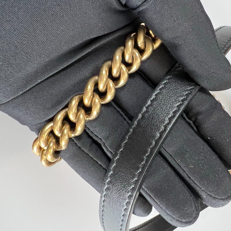 GUCCI 446744  黑Marmont掀蓋包 22CM-9