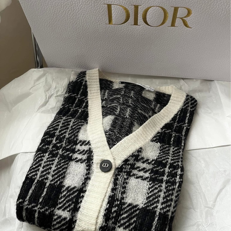 Dior 格紋針織外套 冷氣衫-0