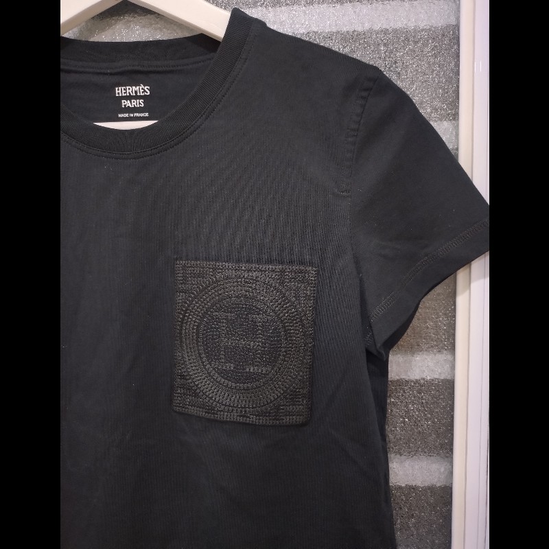 Hermes 黑色短袖上衣-1