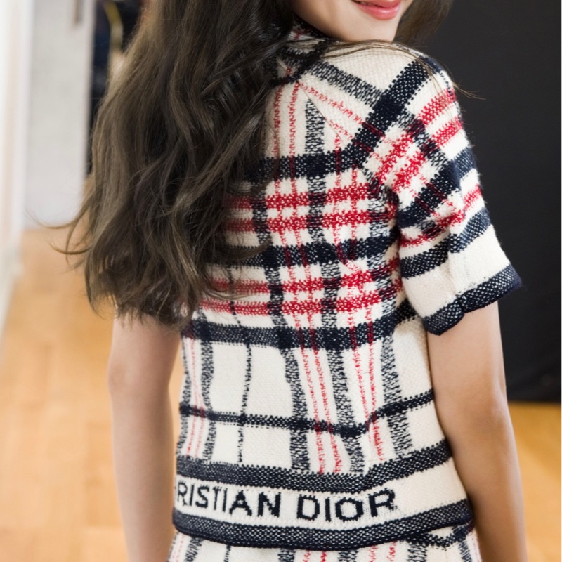 Dior Jisoo金智秀 同款格紋甜美外套-6