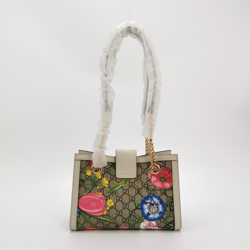 Gucci padlock印花花卉肩背包 正品 99新-2