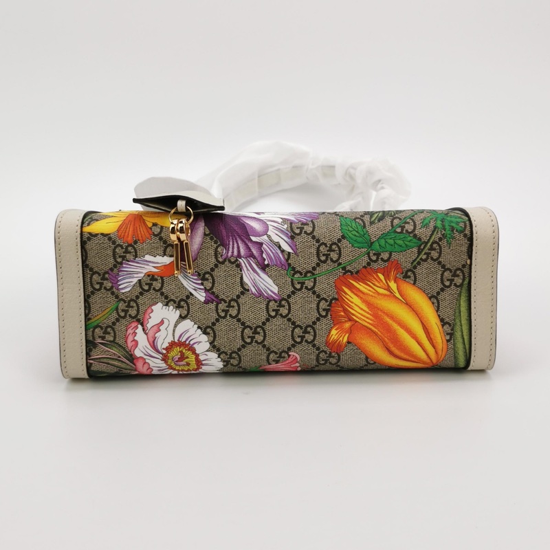 Gucci padlock印花花卉肩背包 正品 99新-3