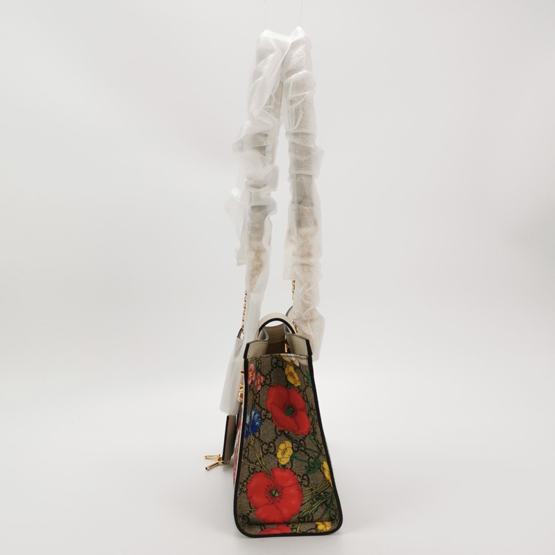Gucci padlock印花花卉肩背包 正品 99新-4