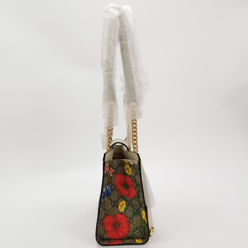 Gucci padlock印花花卉肩背包 正品 99新-5