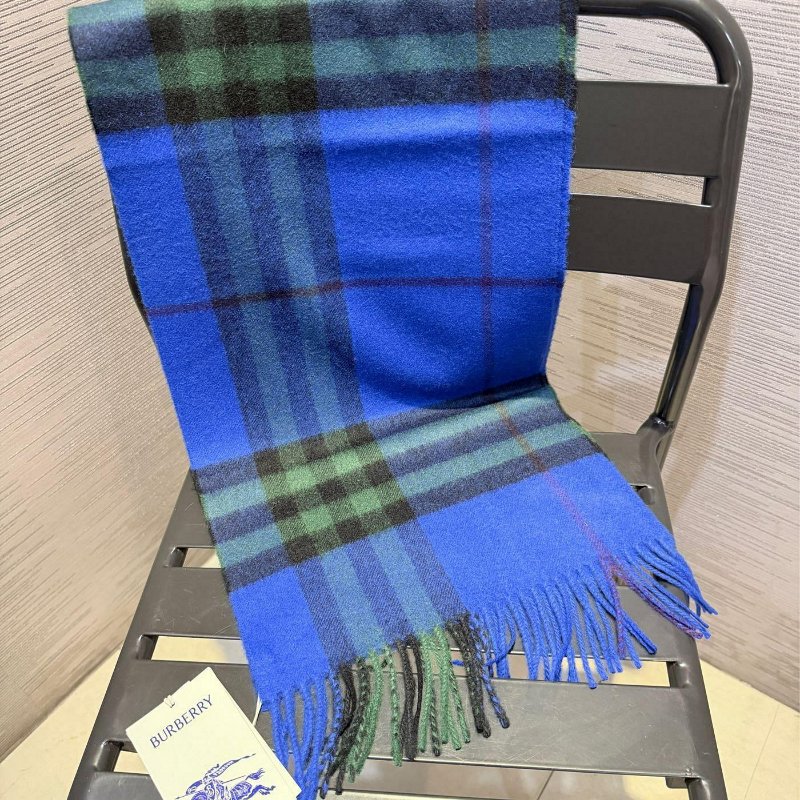 💎Han's house精品服飾💎Burberry 圍巾 格紋 羊毛 雙面168X30 蘇格蘭制 原價22900-4