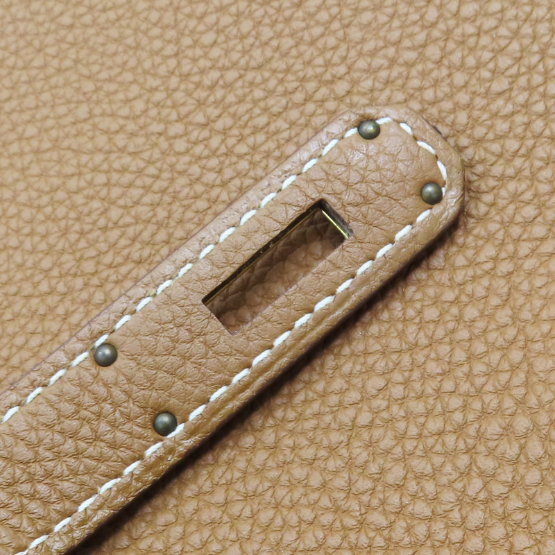 金棕色 Togo牛革 Kelly 32 凱莉包 兩用包 A刻 金扣【HERMES 愛馬仕】-15
