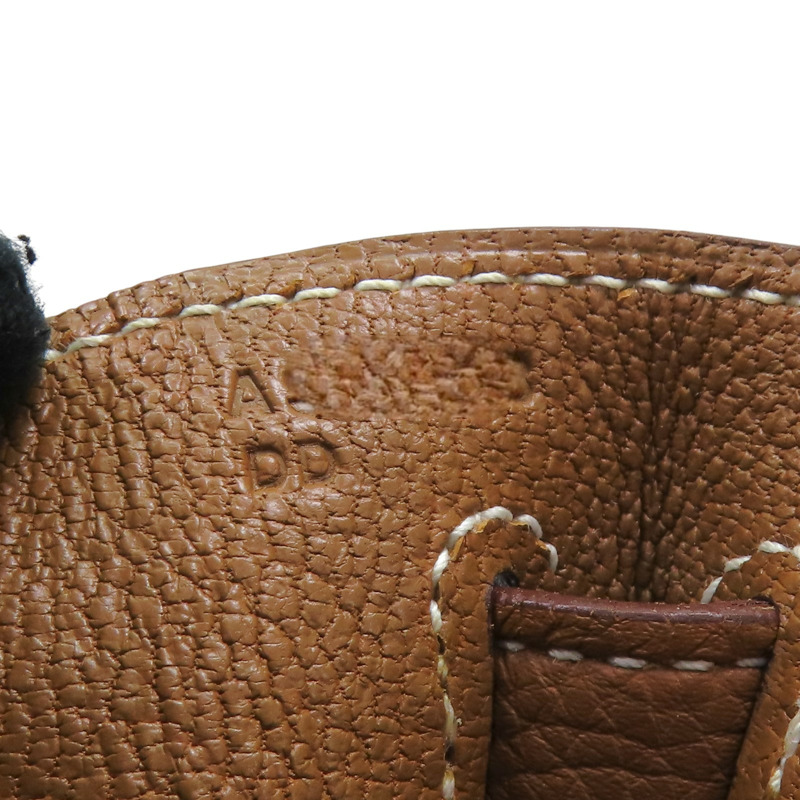 金棕色 Togo牛革 Kelly 32 凱莉包 兩用包 A刻 金扣【HERMES 愛馬仕】-17