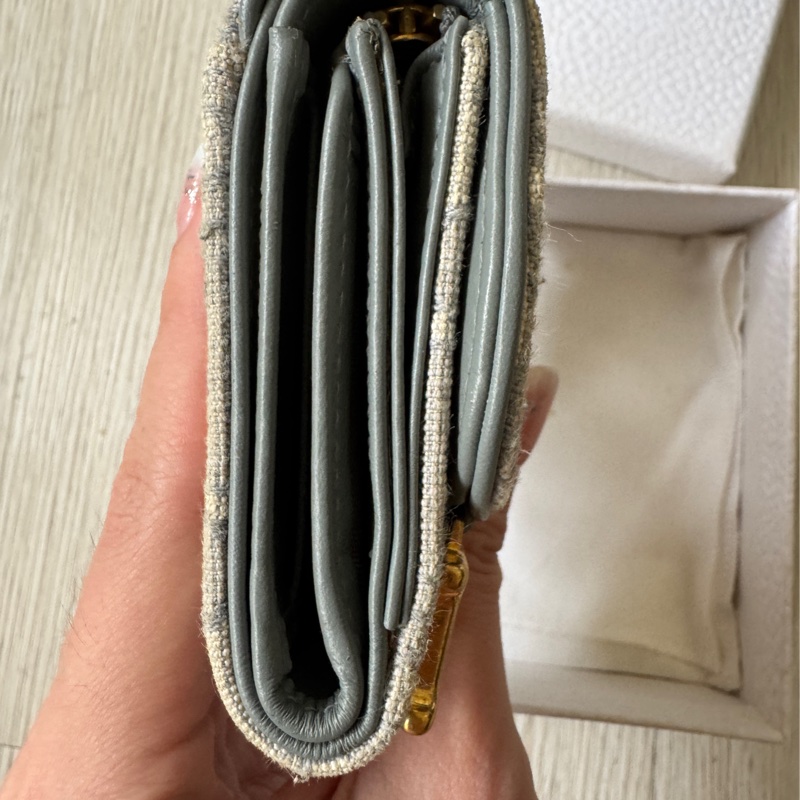 Dior Saddle Lotus 錢包 灰色-8