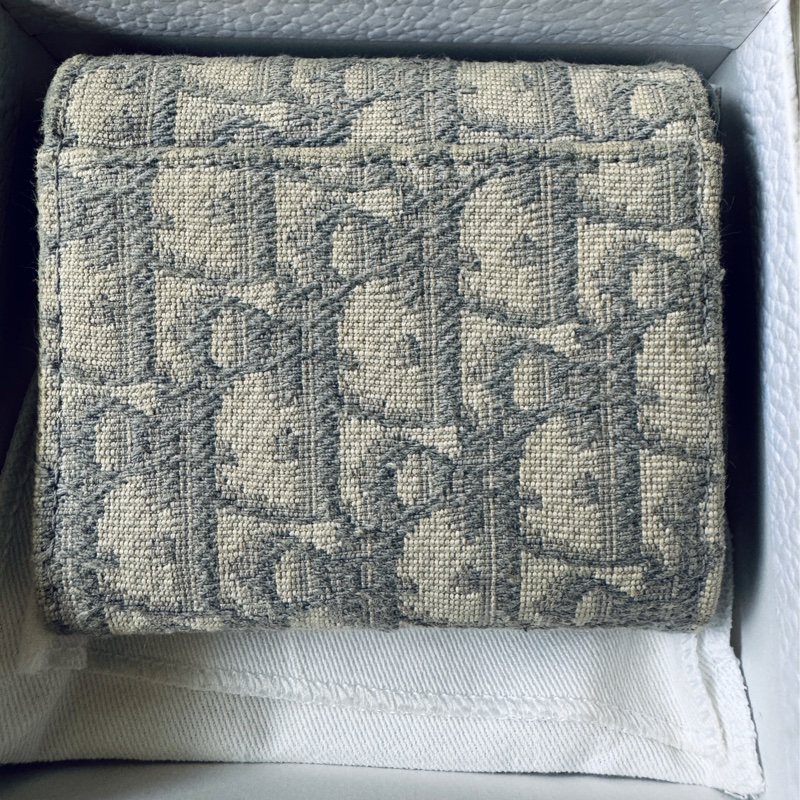 Dior Saddle Lotus 錢包 灰色-6