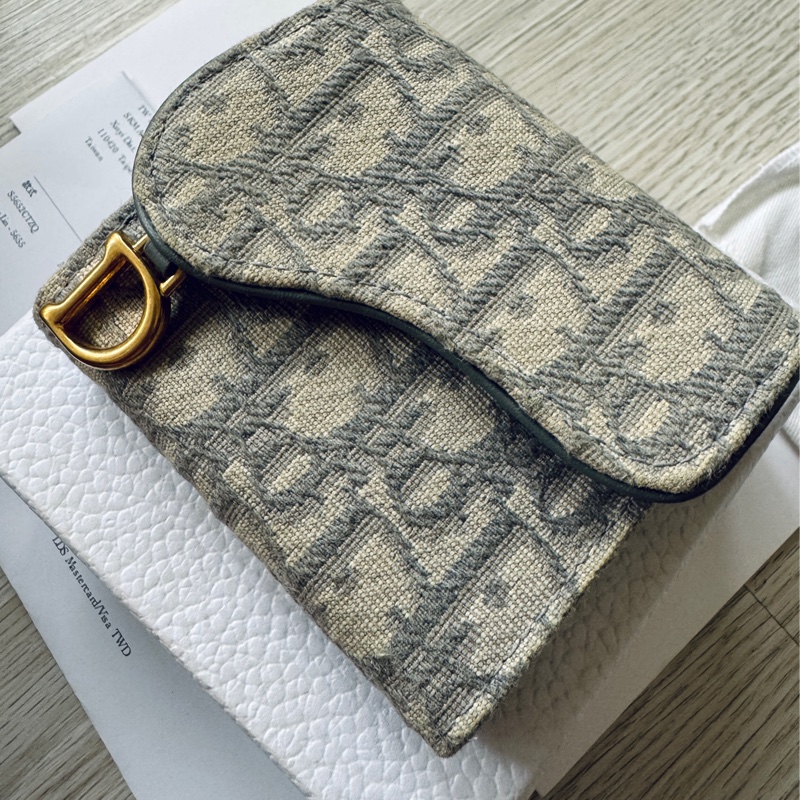 Dior Saddle Lotus 錢包 灰色-2
