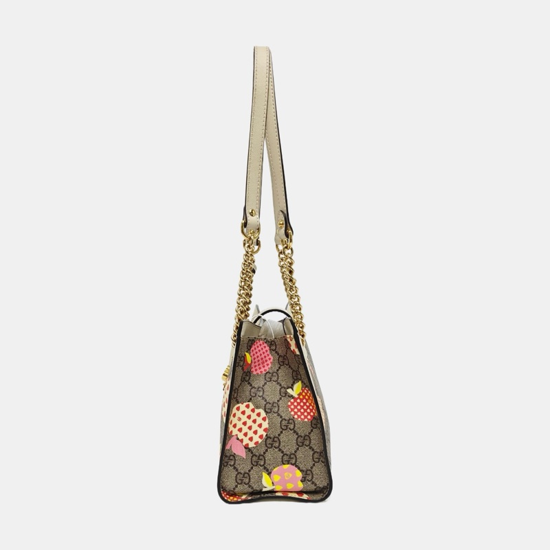 ✨GUCCI Padlock 小号 多色涂层帆布肩背包 金扣 99新❤️-2