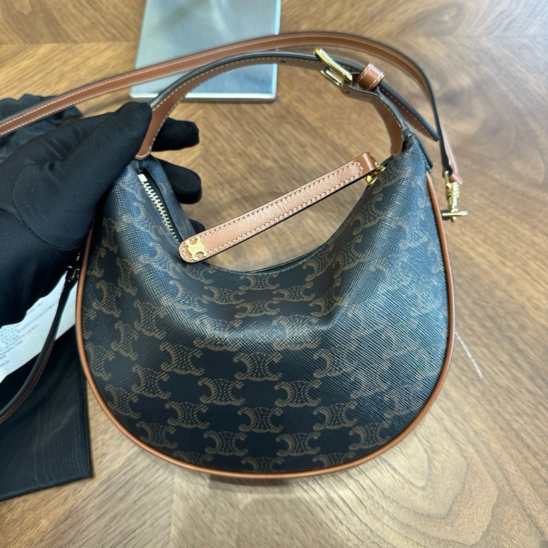 賽琳 Celine Lulu teen新款老花單肩手提腋下包-1