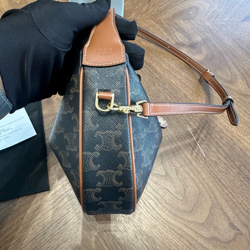 賽琳 Celine Lulu teen新款老花單肩手提腋下包-2