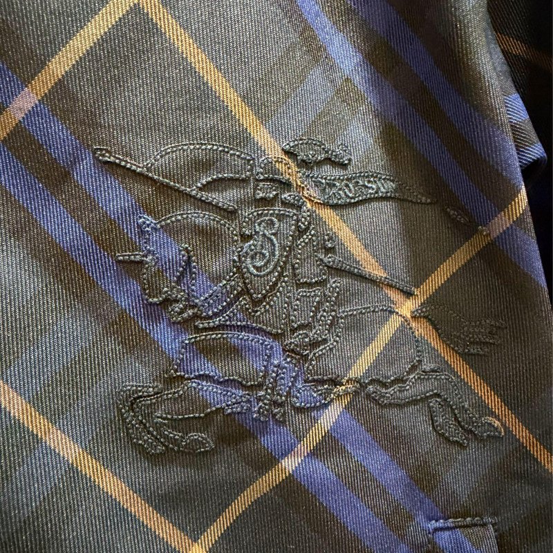 💎Han's house精品服飾💎BURBERRY 戰馬 騎士 刺繡 連帽 外套 風衣 原價42500-8