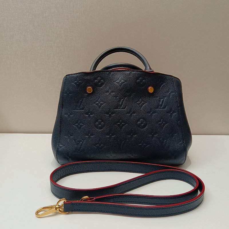 路易威登/Louis Vuitton 藍色全皮 蒙田BB-0