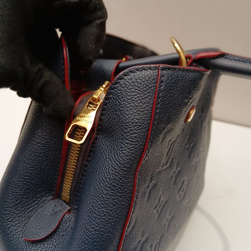 路易威登/Louis Vuitton 藍色全皮 蒙田BB-4
