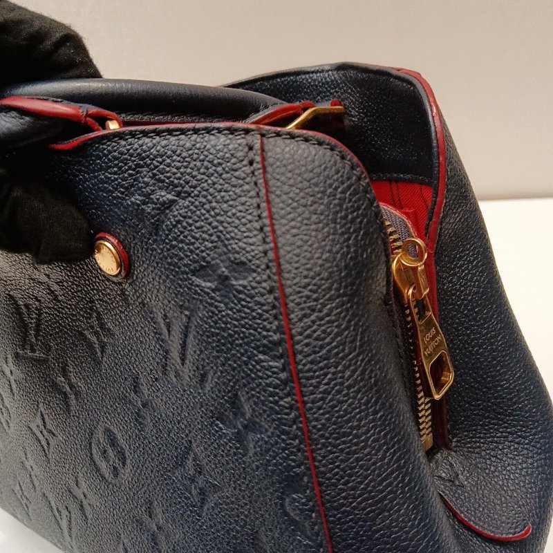 路易威登/Louis Vuitton 藍色全皮 蒙田BB-5