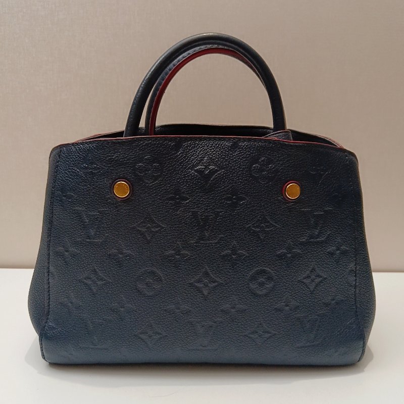 路易威登/Louis Vuitton 藍色全皮 蒙田BB-7