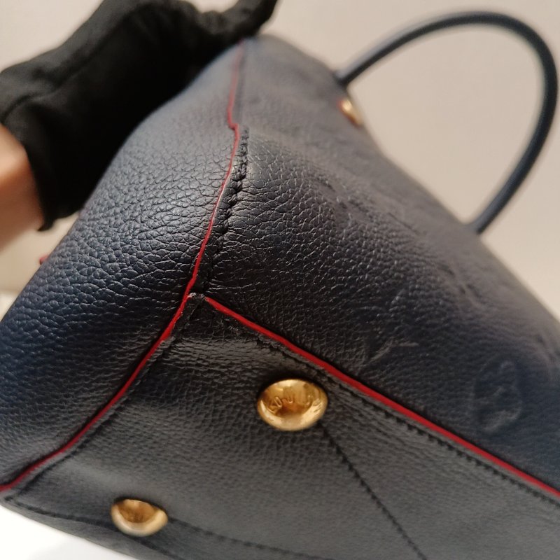 路易威登/Louis Vuitton 藍色全皮 蒙田BB-8