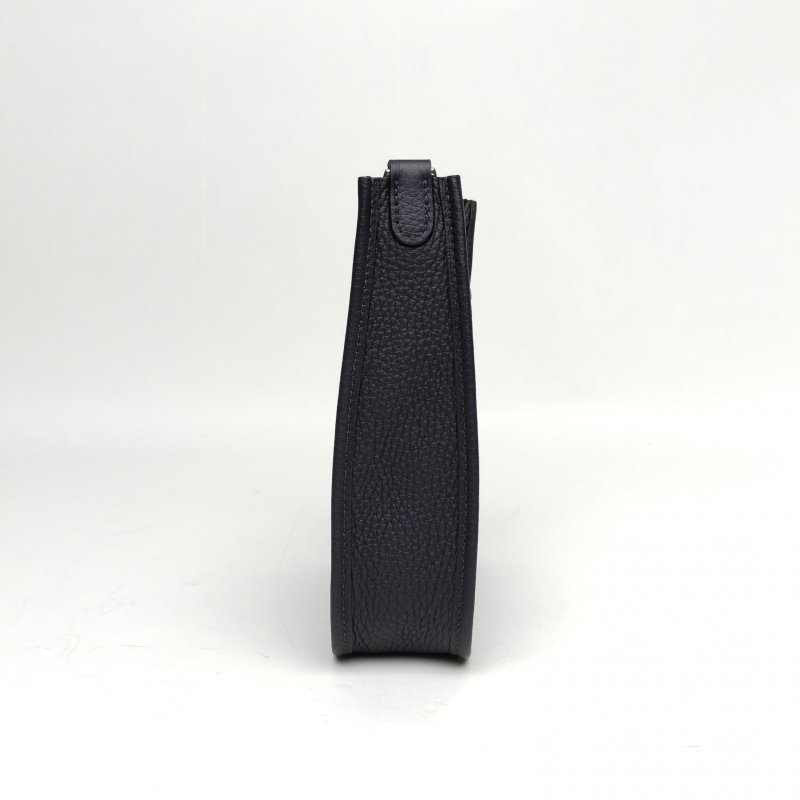HERMES EvelyneMini16軟呢色TC皮B刻銀扣肩背包-1