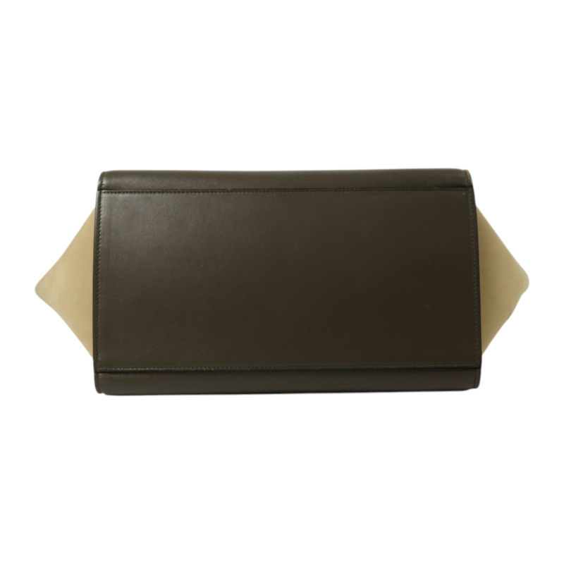 CELINE 牛皮皮革Trapeze金扣手挽肩背兩用袋-3