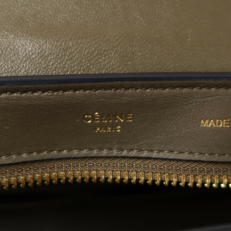 CELINE 牛皮皮革Trapeze金扣手挽肩背兩用袋-5