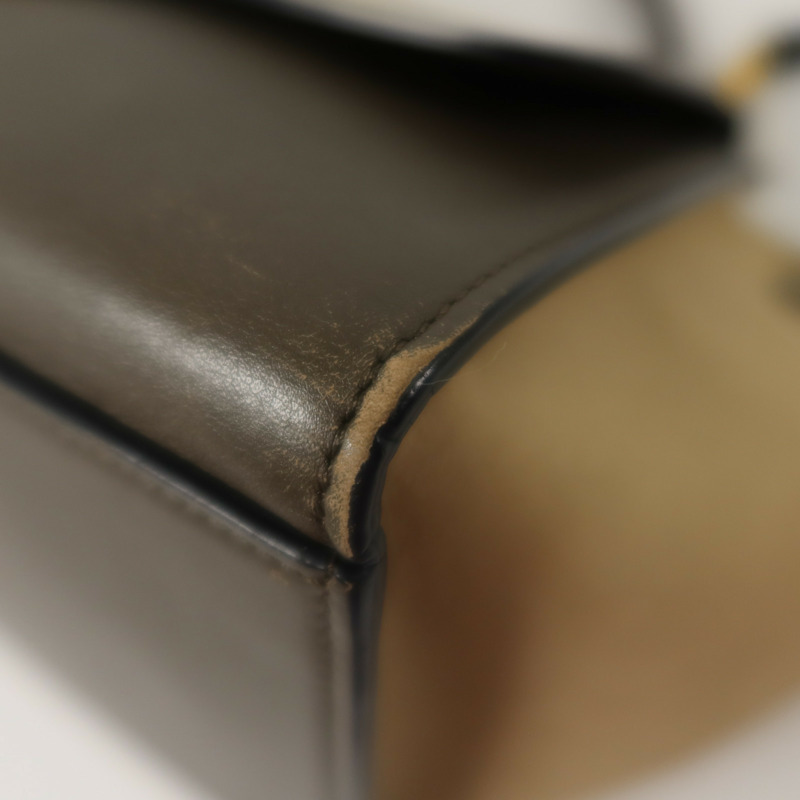 CELINE 牛皮皮革Trapeze金扣手挽肩背兩用袋-11