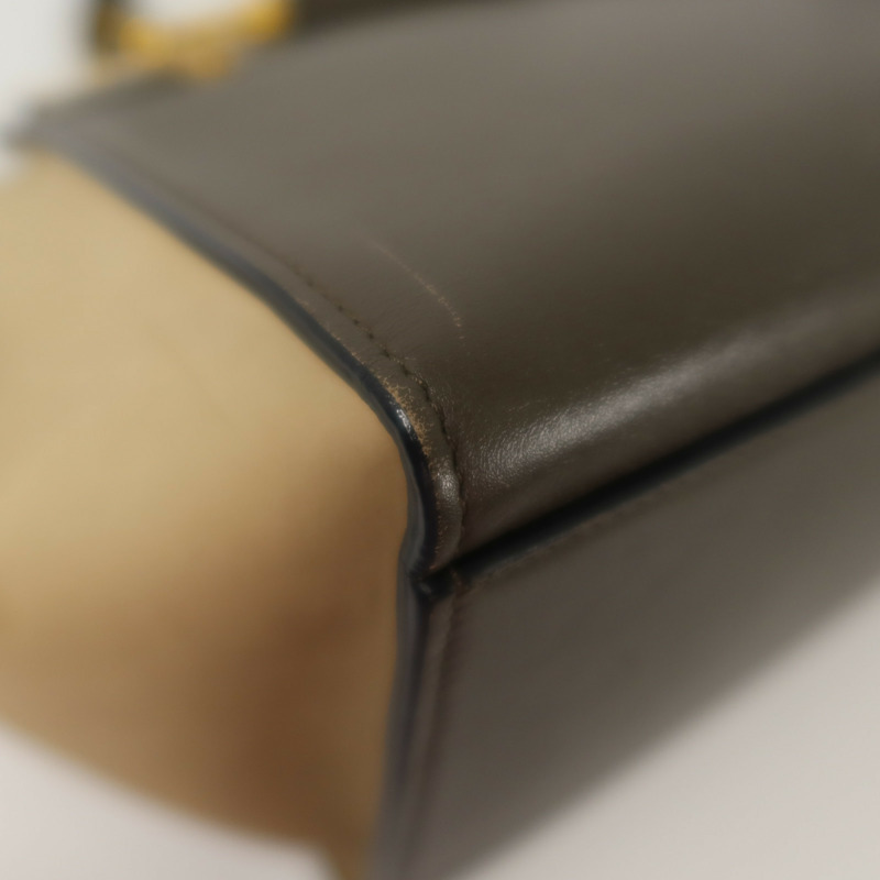 CELINE 牛皮皮革Trapeze金扣手挽肩背兩用袋-12