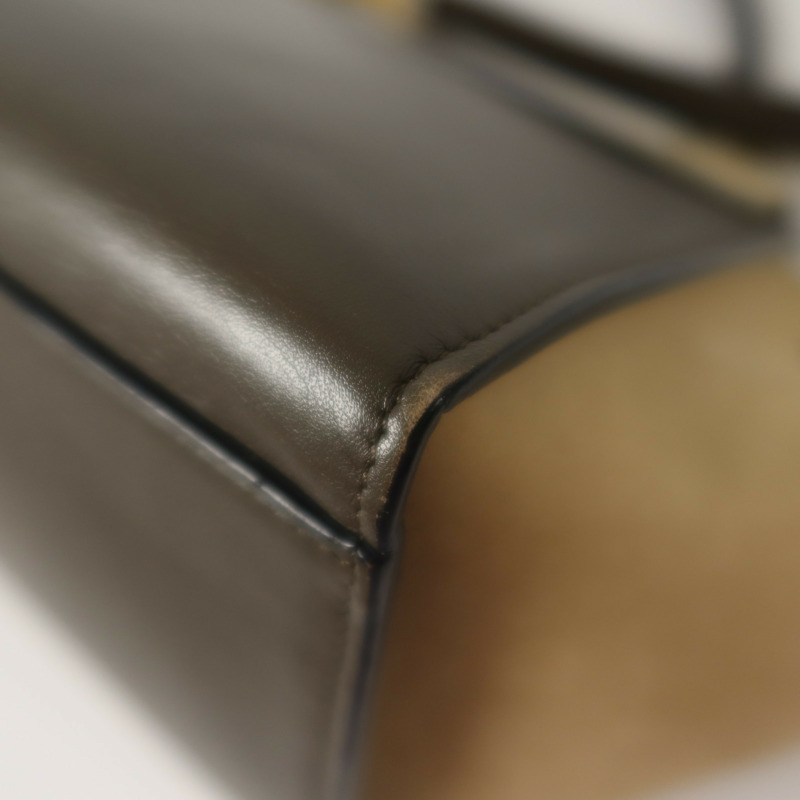 CELINE 牛皮皮革Trapeze金扣手挽肩背兩用袋-13