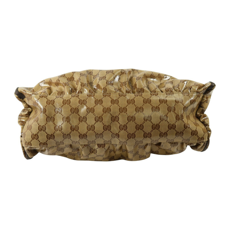 GUCCI 塗層帆布Shoulder Bag金扣肩背袋-3