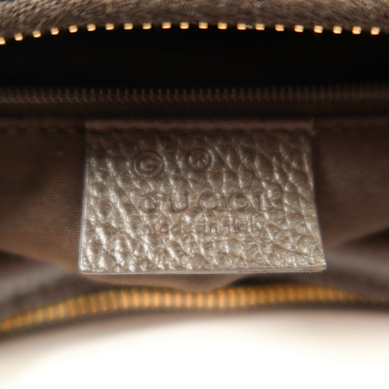 GUCCI 塗層帆布Shoulder Bag金扣肩背袋-5
