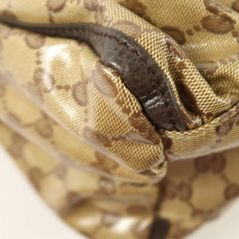 GUCCI 塗層帆布Shoulder Bag金扣肩背袋-12