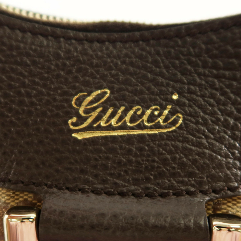 GUCCI 塗層帆布Shoulder Bag金扣肩背袋-14