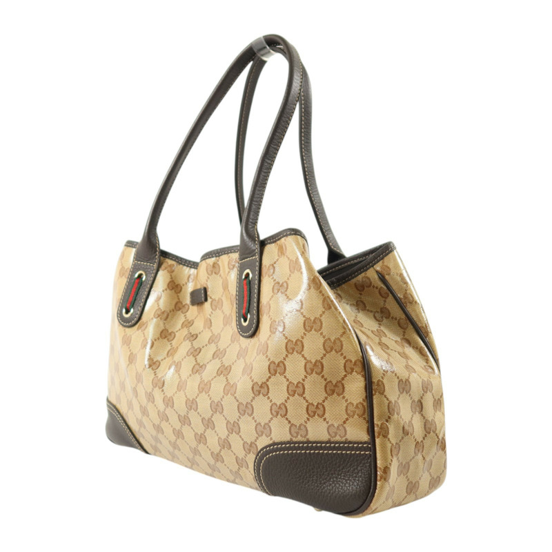 GUCCI 塗層帆布Shoulder Bag金扣肩背袋-2