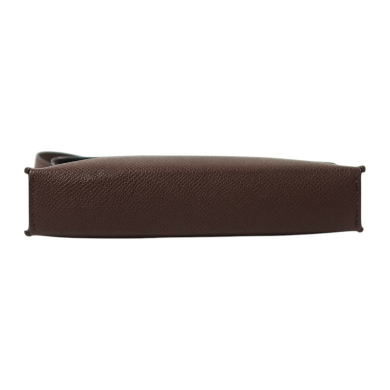 HERMES Epsom Hermesnap Wallet銀扣肩背袋Rouge Sellier-3