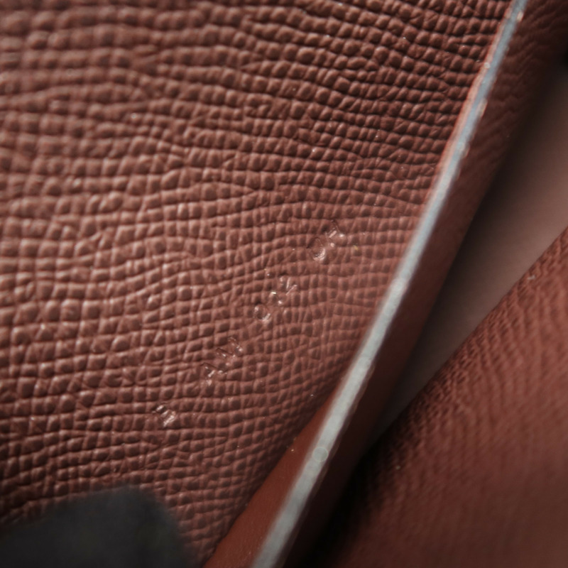 HERMES Epsom Hermesnap Wallet銀扣肩背袋Rouge Sellier-6