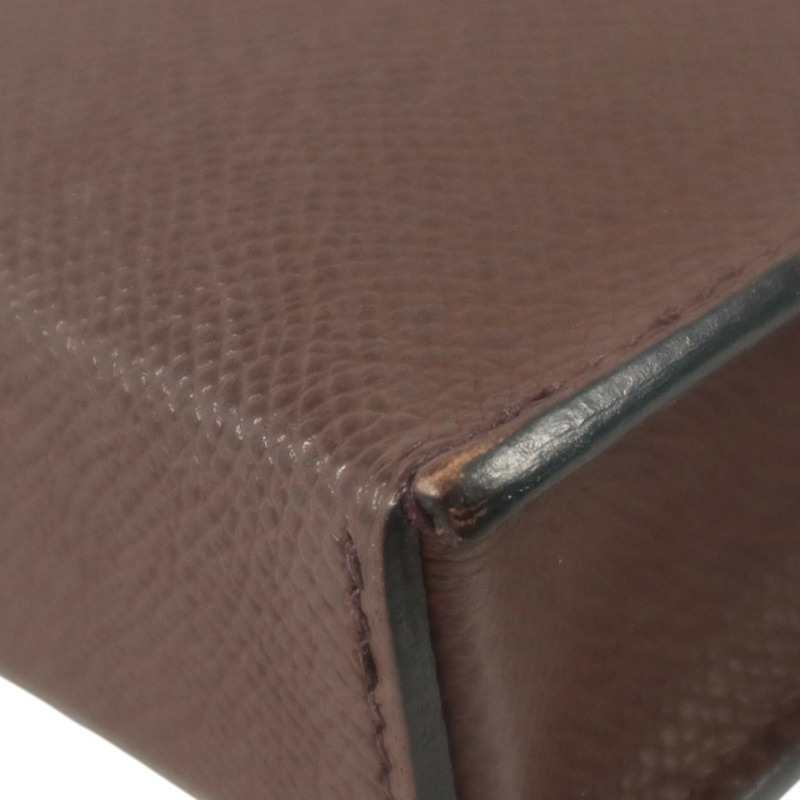 HERMES Epsom Hermesnap Wallet銀扣肩背袋Rouge Sellier-13