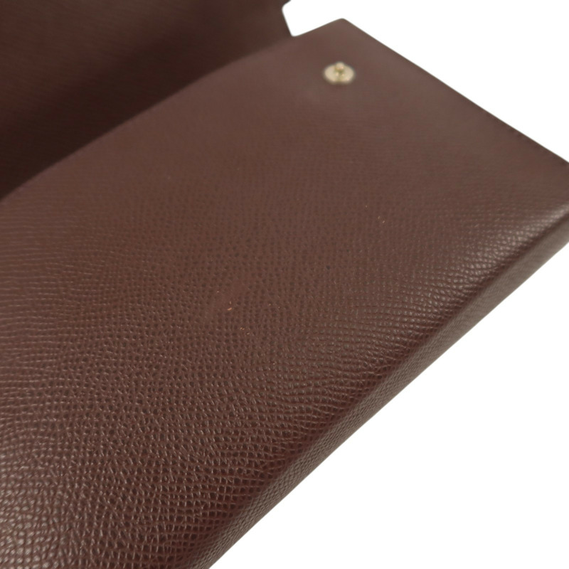 HERMES Epsom Hermesnap Wallet銀扣肩背袋Rouge Sellier-15
