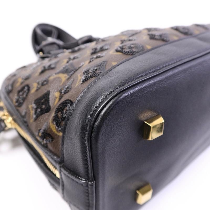 LOUIS VUITTON Monogram Eclipse Alma肩背袋-10