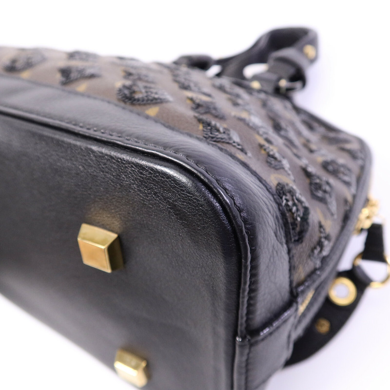 LOUIS VUITTON Monogram Eclipse Alma肩背袋-11