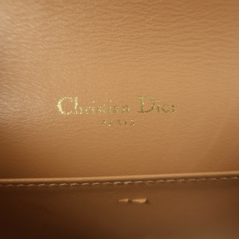 Dior 漆皮皮革Lady Dior Pouch With Chain金扣鏈帶肩背袋-5