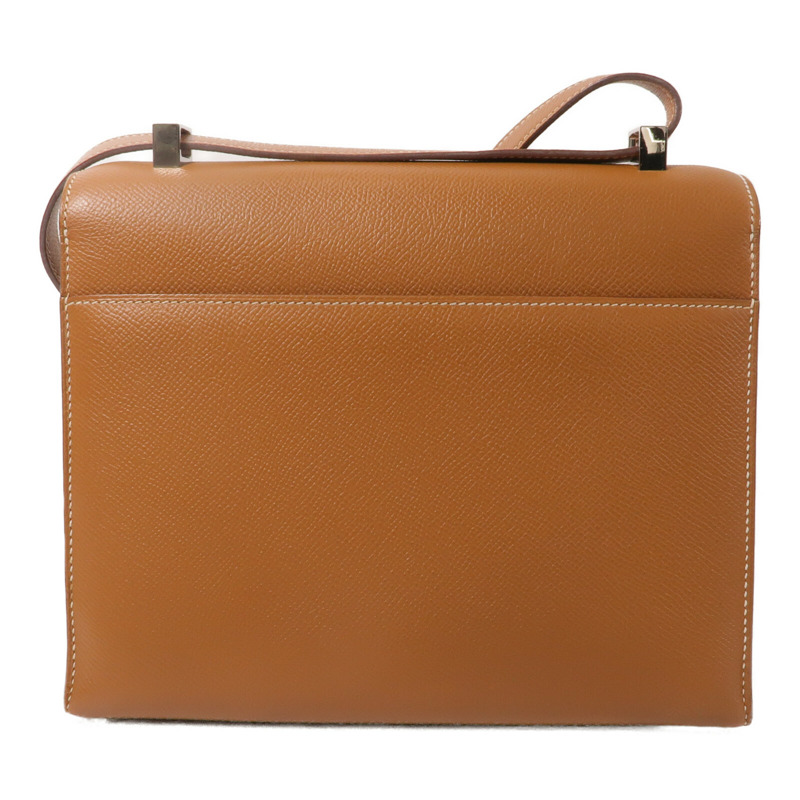 HERMES Epsom皮革Verrou 23肩背袋Gold-1