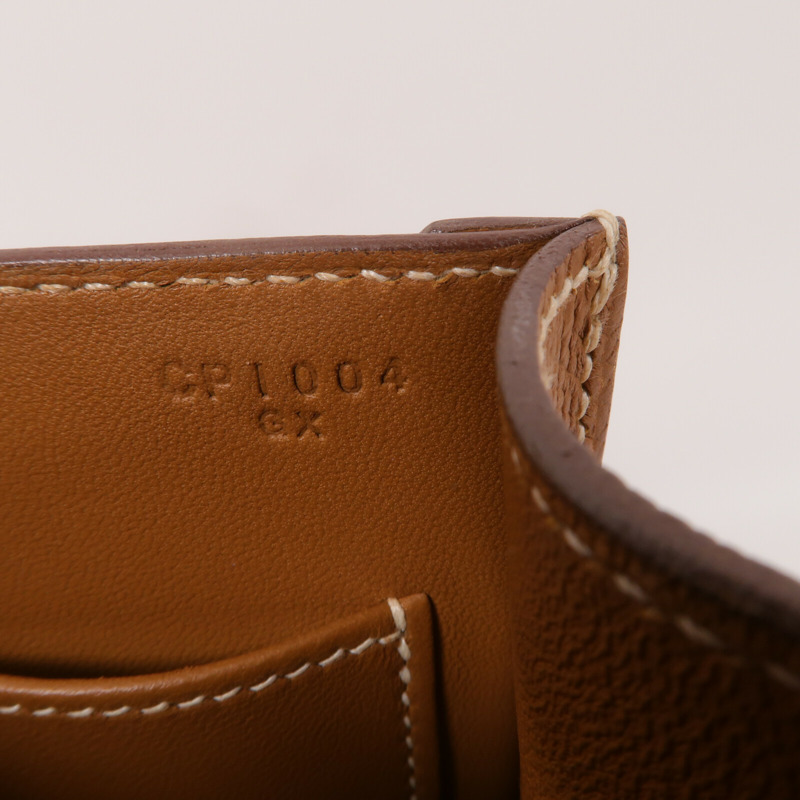 HERMES Epsom皮革Verrou 23肩背袋Gold-6