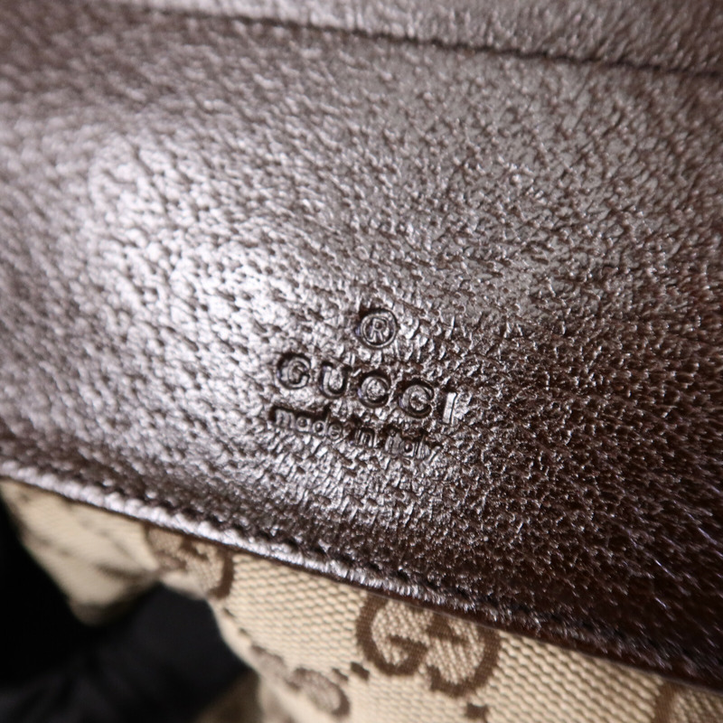 GUCCI 帆布Waist Bag銀扣腰包-4