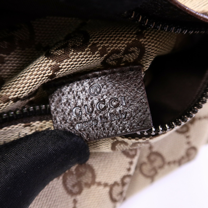 GUCCI 帆布Waist Bag銀扣腰包-5